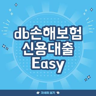 db손해보험 신용대출 Easy