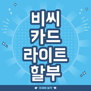 비씨 카드 라이트 할부