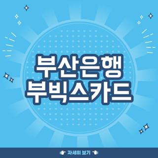 부산은행 부빅스카드