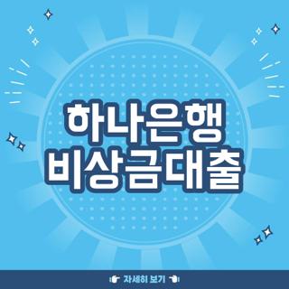 하나은행 비상금대출