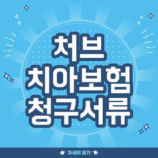 처브 치아보험 청구서류