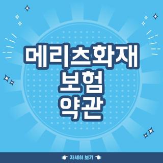 메리츠화재 보험 약관