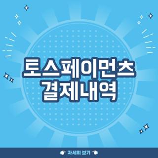 토스페이먼츠 결제내역
